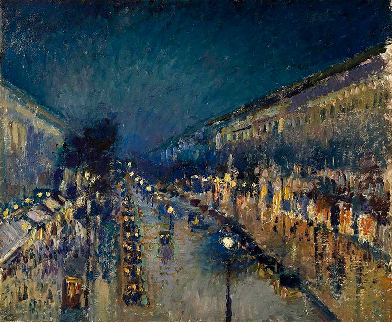 Boulevard Montmartre at Night