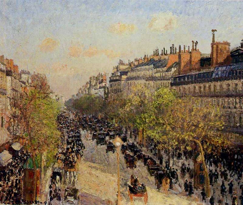 Boulevard Montmartre at Sunset