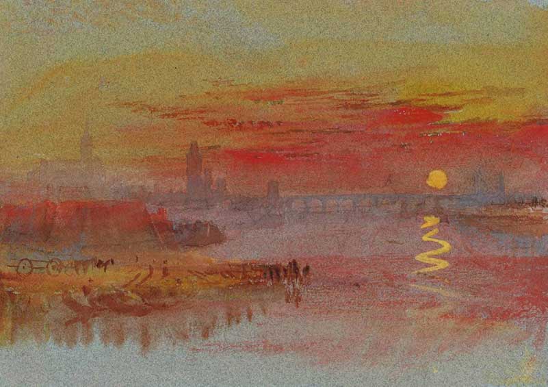 JMW Turner's the Scarlet Sunset (1839-40)