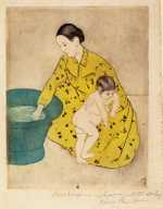 'The Bath', printed by Mary Cassatt, 1890-1891