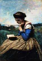 A Woman Reading, by Camille Corot in 1869/1870, Metropolitan Museum of Art