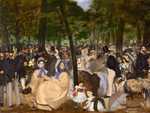 Manet's 1862 painting Music in the Tuileries was a precursor of his far more famous Dejuner Sur l'Herbe.