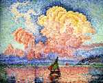 'Antibes, the Pink Cloud' by Signac in 1916, currently in private collection