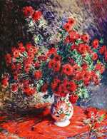 Claude Monet's Red Chrysanthamums, from 1880