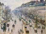 Pissarro's Boulevarde Montmatre: Spring Morning sold for £19.9 million in London in 2014. It is the first Pissarro on our list.