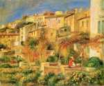 Renoir travelled to warmer climbs to ease his arthritis and acquired a house in Cagnes, pictured.