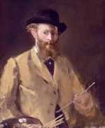 Edouard Manet's Self Portrait with Palette, sold by Sotheby's London in 2010 for £22 million.