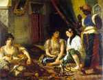 Women of Algiers in their Apartment, by Eugene Delacroix in 1834, Louvre