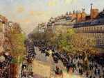 Sunset over Pissarro's Boulevard Montmatre