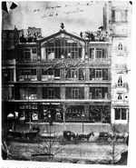 Nadar's Atelier on 35 Boulevard Des Capucines in 1860, the perfect venue for the first impressionist exhibition, due to being large and bright and having floor to ceiling windows