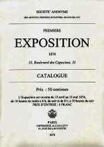 The cover of the catalog of the first impressionist exhibition in 1874