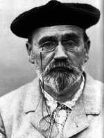 A photograph of the writer Emile Zola, Cezanne's closest friend until the two men fell out in 1876