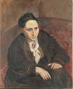 Portrait of Gertrude Stein by Pablo Picasso inside Metropolitan Museum of Art, New York City