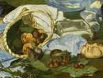 The picnic in the bottom left hand corner of Manet's dejuner sur l'herbe