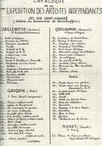 The handwritten catalogue for the Seventh Exhibition.