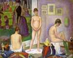 'Models (Les Poseuses)' by Seurat, 1886–88, Barnes Foundation, Philadelphia