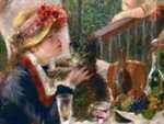 Renoir's future wife, Aline Charigot, is the focus of Luncheon at the Boating Lake