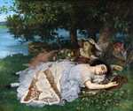 'Young Ladies Beside the Seine (Summer)' by Gustave Courbet, 1856, Petit Palais, Paris is one of the most famous of Courbet's paintings