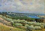 'The Terrace at Saint-Germain', painted by Alfred Sisley in Spring, 1875, The Walters Art Museum