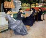 'Portraits in the Countryside'(Caillebotte's mother along with his aunt, cousin, and a family friend) by Gustave Caillebotte (1848–1894) in 1876, oil on canvas